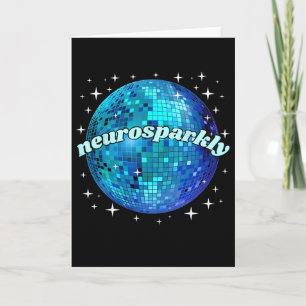 Cartão Retro Neurodivergente Neurobrilhante Espectro Auti