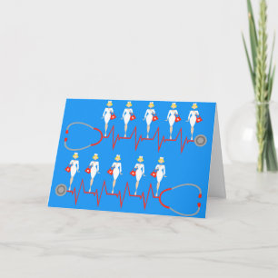 Cartão Retro Nurses Call All the Shots Greeting Card