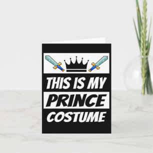 Cartão Retro Prince Costume Diversão Halloween Costume Me