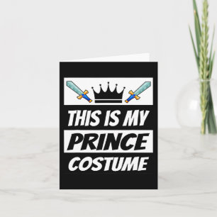 Cartão Retro Prince Costume Diversão Halloween Costume Me