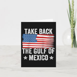 Cartão Retro Retorna O Golfo Do México Bandeira Americana