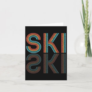 Cartão Retro Ski Vintage 80s 90s Homens do Esportes de In