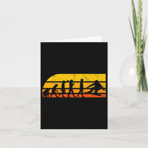 Cartão Retro Snowboard Evolution Vintage