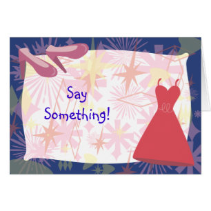 Cartão Retro Spunky Gal