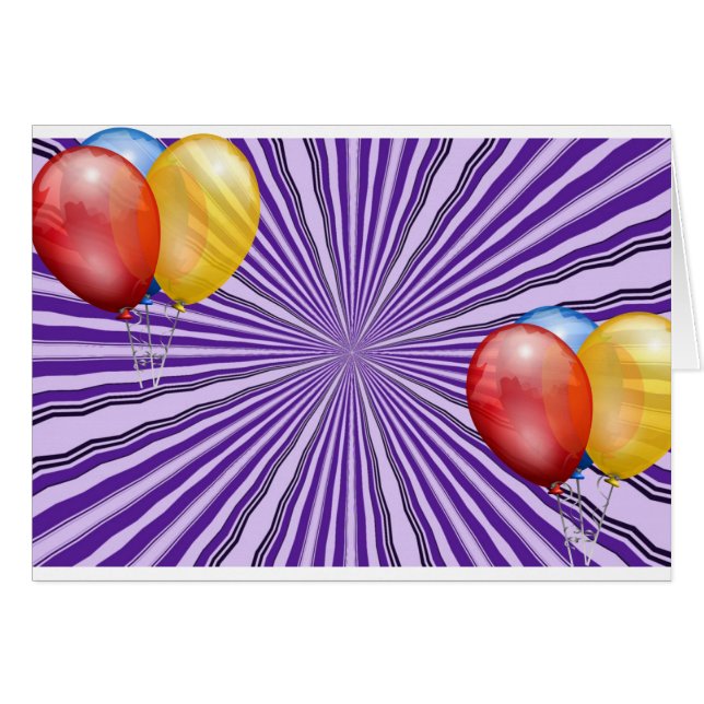 CARTÃO RETRO STRIPES PURPAS (Frente Horizontal)