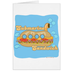 Cartão Retro Sub Sandwich Também!