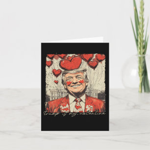 Cartão Retro Trump É Meu Namorado Trump Dia dos Namorados
