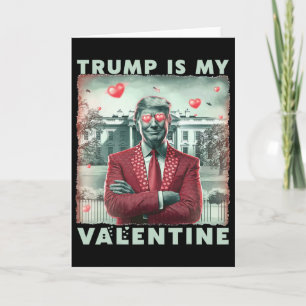 Cartão Retro Trump É Meu Namorado Trump Dia dos Namorados