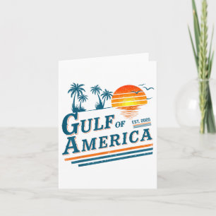 Cartão Retro Vintage Golfo Da América Do Norte 2025 Gif A