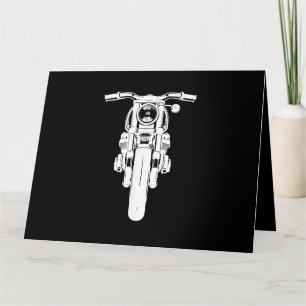 Cartão Retro Vintage Motorcycle I love my Motorbik