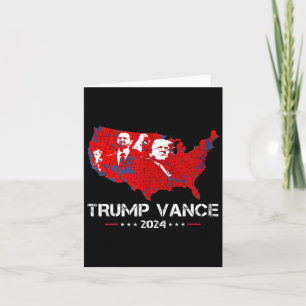 Cartão Retro Vintage Trump Vance 2024 Nós, O Pessoas Elei