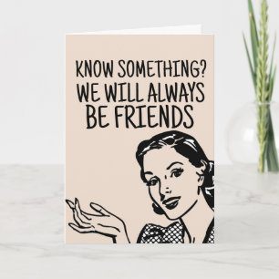 CARTÃO RETRO WOMAN HOUSEWIFE BESTIE BESTIE BIRTHDAY CARTÕ