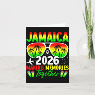 Cartão Reunião de Família Jamaica 2026 Fazendo Memórias d