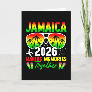 Cartão Reunião de Família Jamaica 2026 Fazendo Memórias F