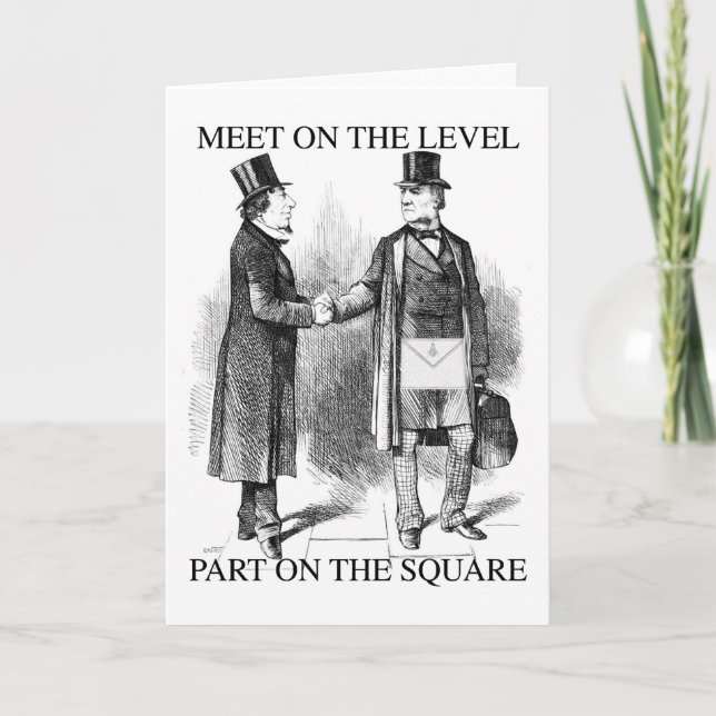 Cartão Reunião de Maçons (Frente)