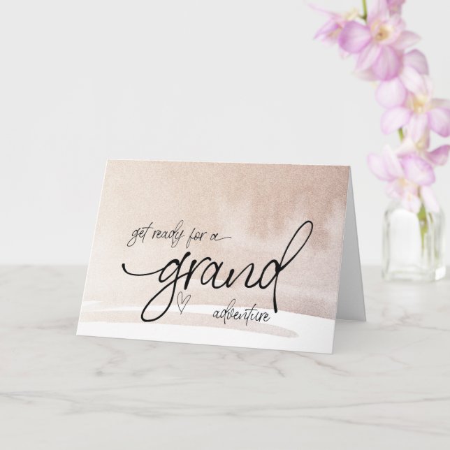 Cartão Revelação de Gravidez para Família e Amigos C (Orquídea)