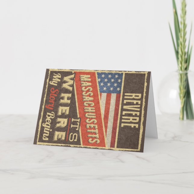 Cartão Revere Massachusetts (Frente)