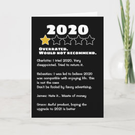 Cartão Revisões personalizadas sobreavaliadas em 2020