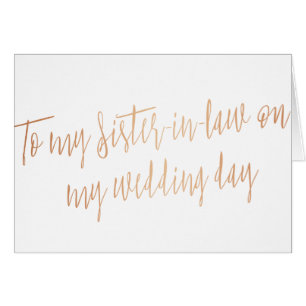 Cartão Revista "a minha cunhada em meu dia do casamento "