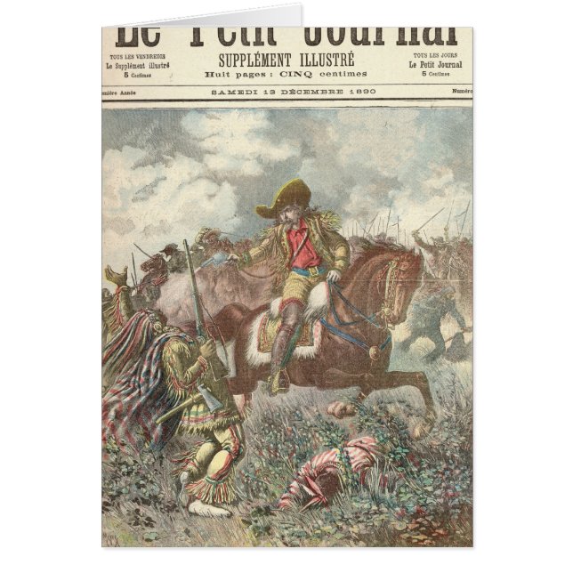 Cartão Revolta do último dos Redskins (Frente)