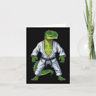 Cartão Rex Dinosaur Artes Marciais Artista Martial Jiu-ji