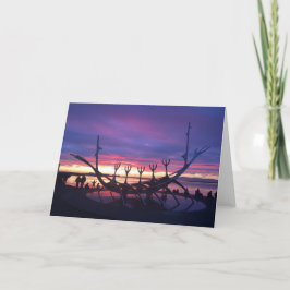 cartão reykjavik sunset greeting #3