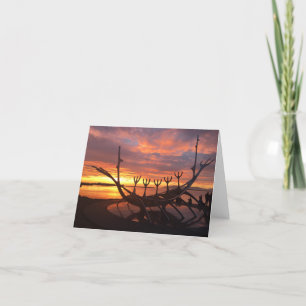 Cartão reykjavik sunset notecard #2