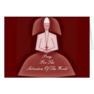 CARTÃO REZA PELA SALVAÇÃO DO MUNDO
