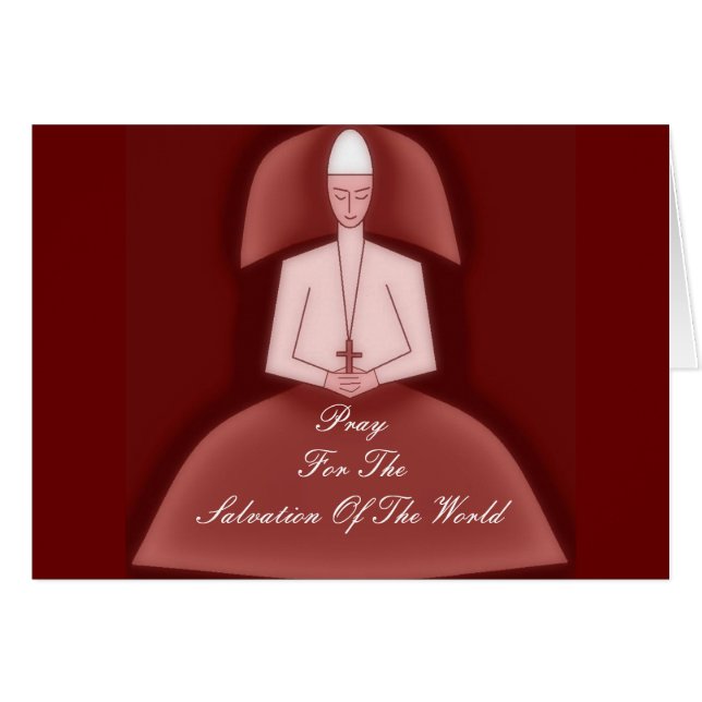 CARTÃO REZA PELA SALVAÇÃO DO MUNDO (Frente Horizontal)