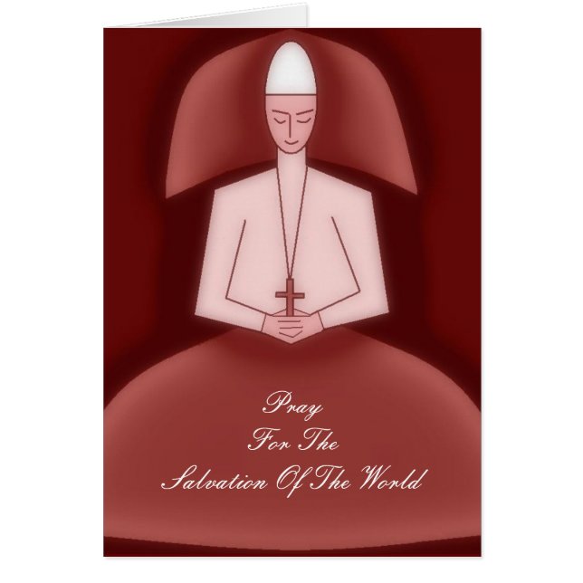 CARTÃO REZA PELA SALVAÇÃO DO MUNDO (Frente)