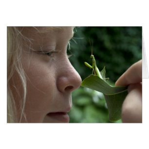 Cartão Rezando Mantid