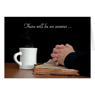 Cartão Rezando Mãos Pensando em Você