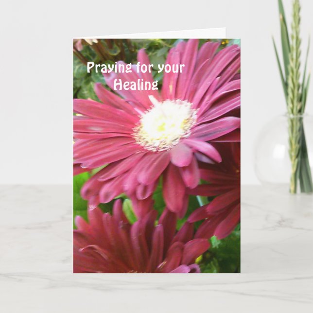 Cartão Rezando pela sua cura (Frente)