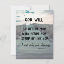 Cartão Rezando por seu cristão inspirador