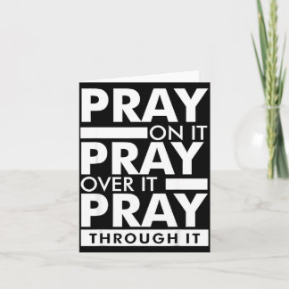 Cartão Reze Sobre Isso Reze Por Cima Disso Reze Através D
