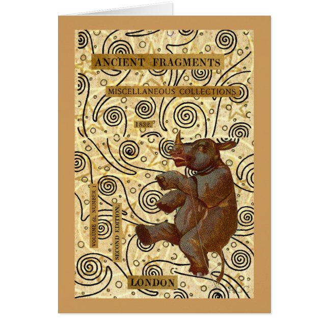 Cartão Rhino Dançante (Frente)