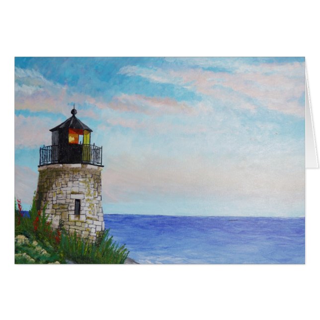 Cartão Rhode - farol da ilha (Frente Horizontal)