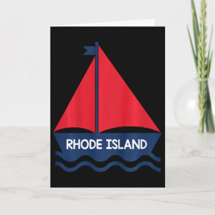 Cartão Rhode Island Barco de Velas Meninos Meninas Crianç