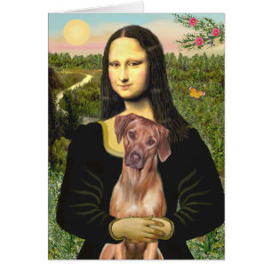 Cartão RhodesianRidgeback 1 - Mona Lisa