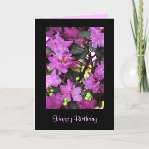Cartão Rhododendron Blossom Birthday