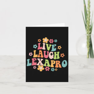 Cartão Ria Lexapro Groovy Terapista de Saúde Mental Anxie
