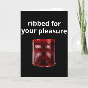Cartão Ribbed For Your Pleasure, Molho De Cranberry Com C