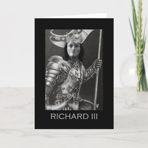 Cartão Richard III prepara-se para a batalha