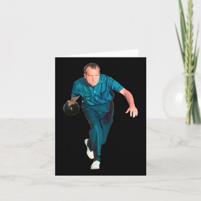 Cartão Richard Nixon Boliche (Frente)