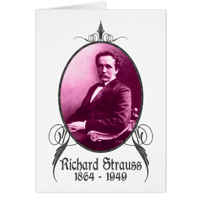 Cartão Richard Strauss (Frente)