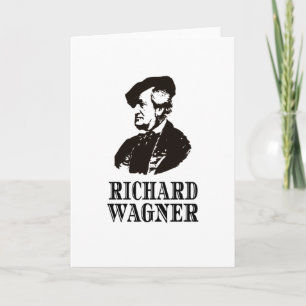 Cartão Richard Wagner Classic Music Composer