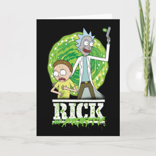 Cartão RICK E MORTY™   Abertura Verde