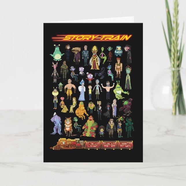 Cartão RICK E MORTY™| Comboio (Frente)