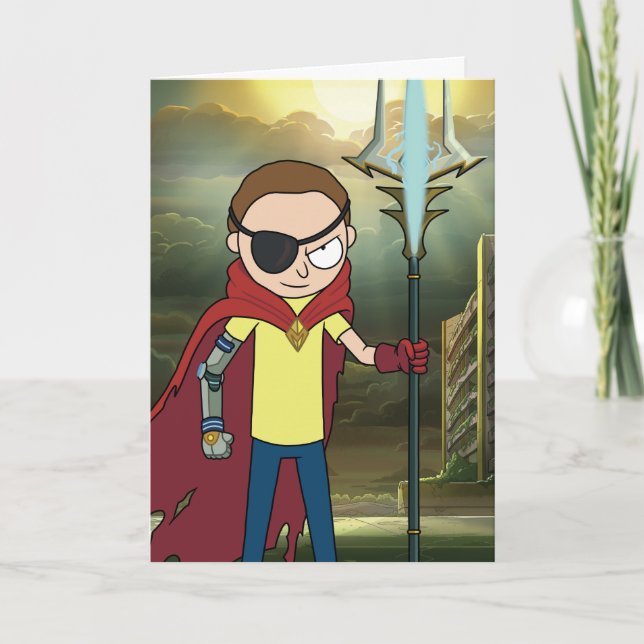 Cartão RICK E MORTY™| Mau Morty (Frente)