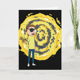 Cartão RICK E MORTY™   Portal de mau Morty
